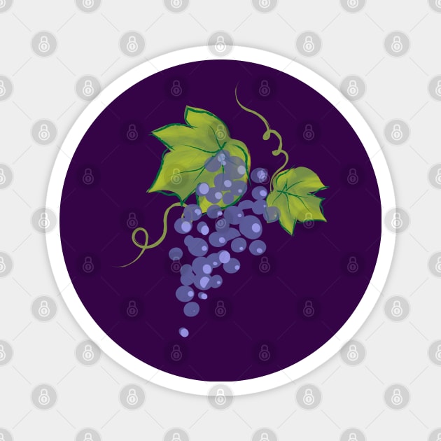 grapes Magnet by MplusC